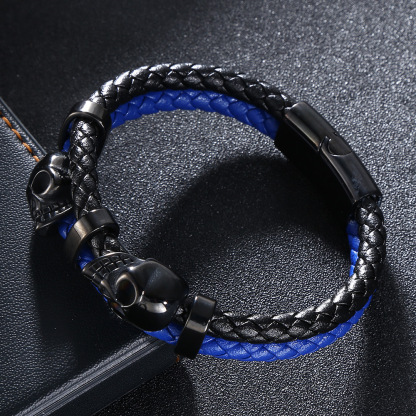 Viking Warrior Spirit Leather Bracelet