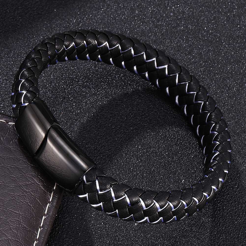 Viking Braided Leather Bracelet