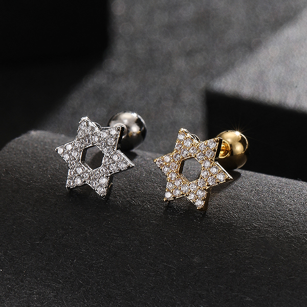 Star of David Stud Earrings