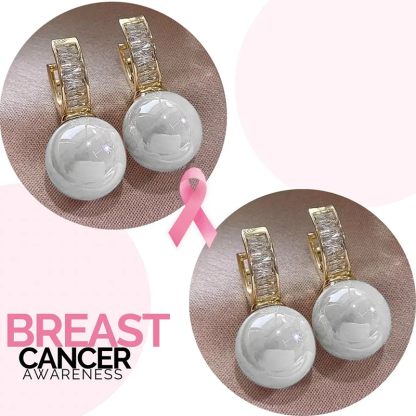 Support Breast Cancer Awareness | Hope Pearl Drop Earrings | Buy 1 Get 1 Free Today