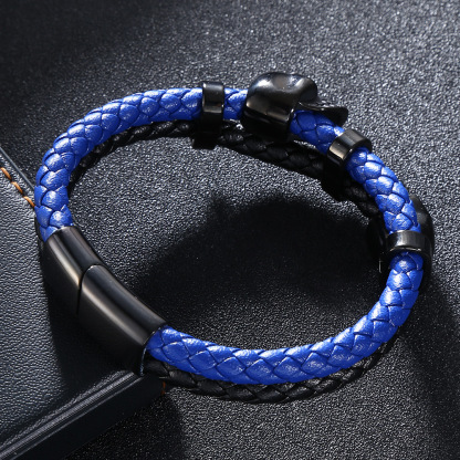 Viking Warrior Spirit Leather Bracelet