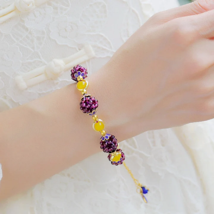 Boho Garnet Calm Bracelet
