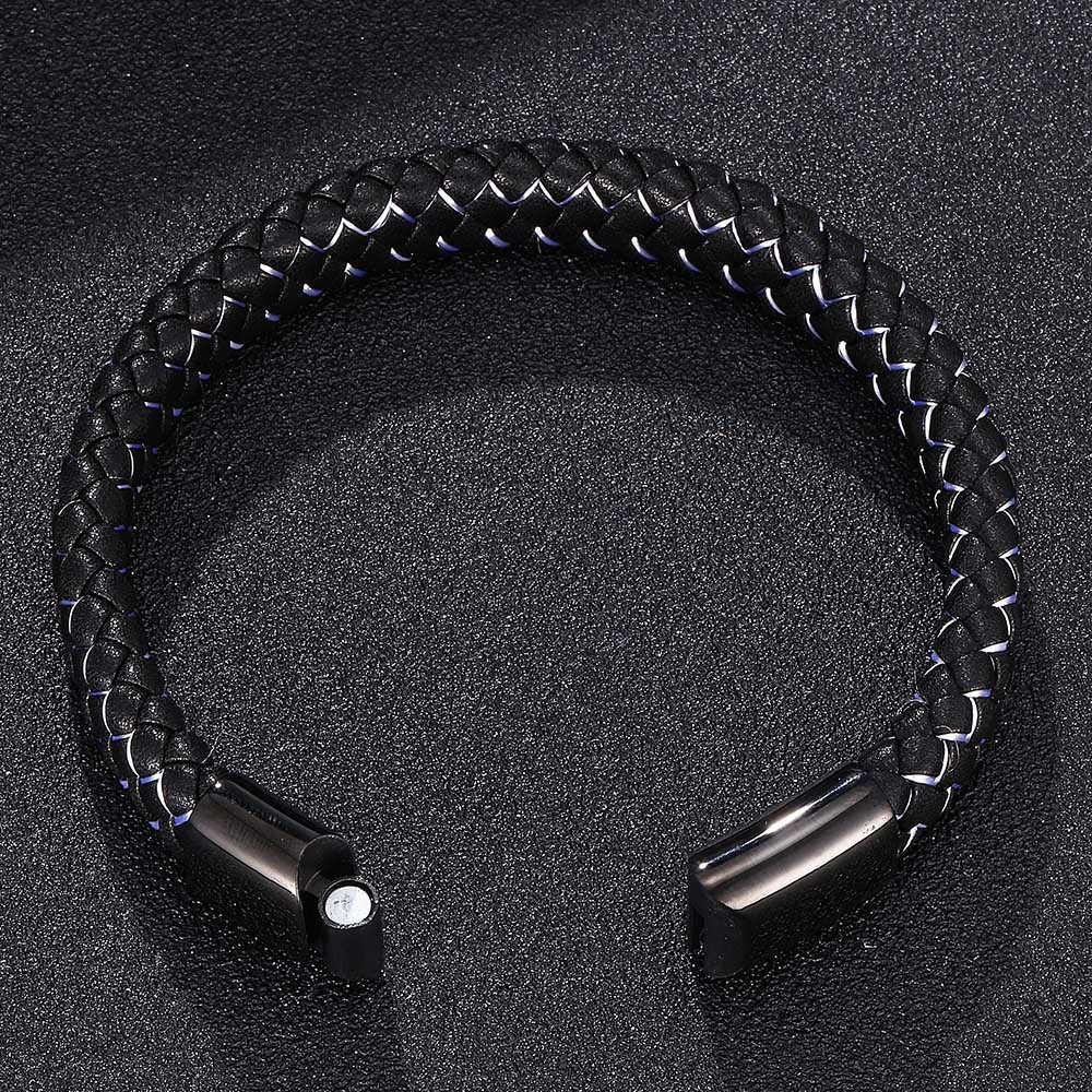 Viking Braided Leather Bracelet