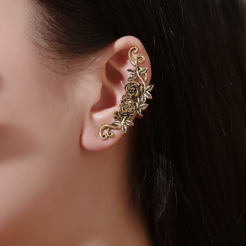 Vintage Floral Vine Ear Cuff