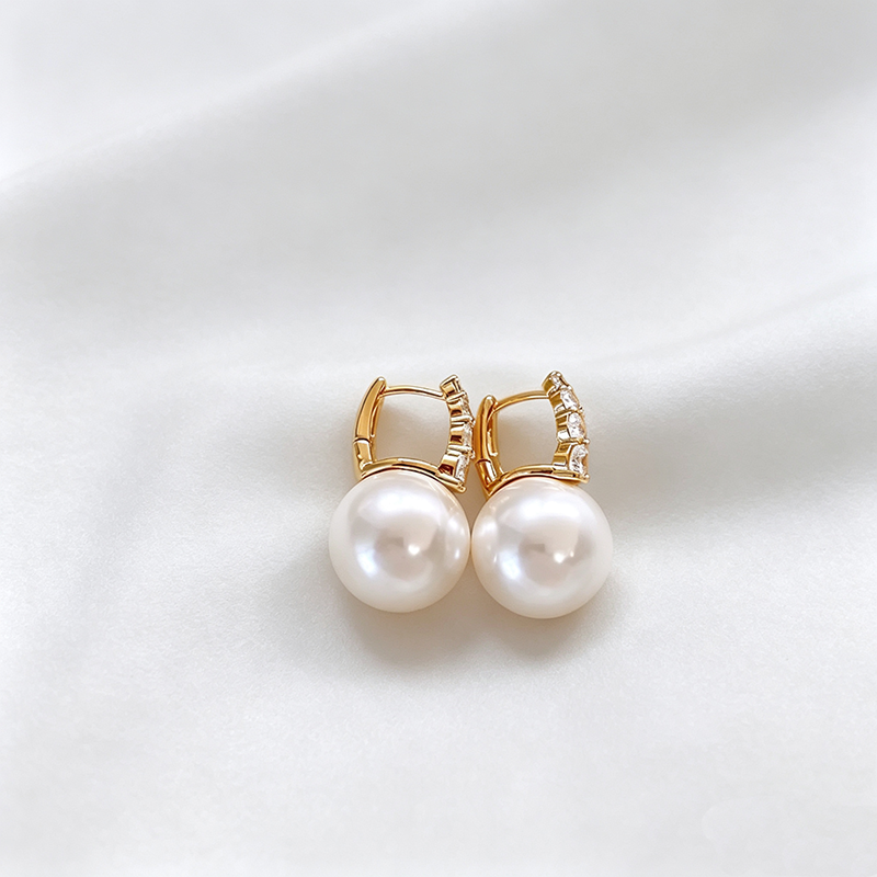 Support Breast Cancer Awareness | Luminous Zircon Pearl Drop Earrings | Buy 1 Get 1 Free Today