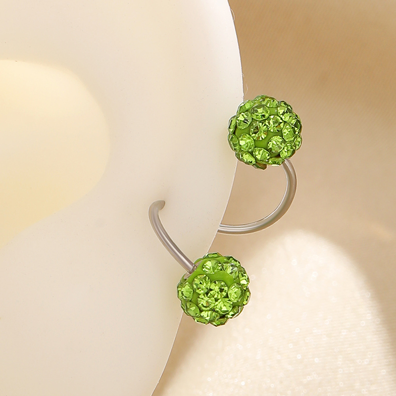 Dual Sparkle S-Curve Earrings