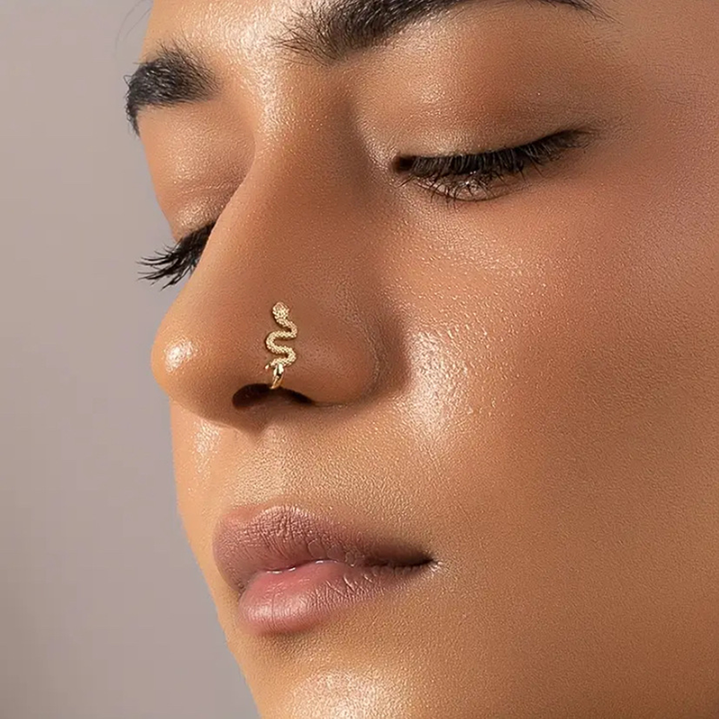 Serpent Fake Nose Cuff