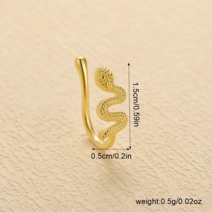 Serpent Fake Nose Cuff