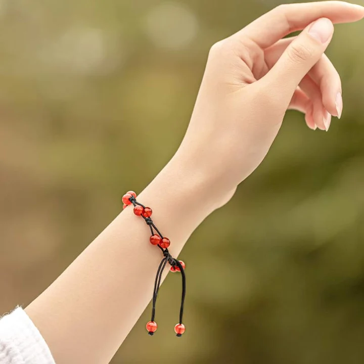 [Copy]Tibetan Small Leaf Red Sandalwood 108 Mala Beads Bracelet