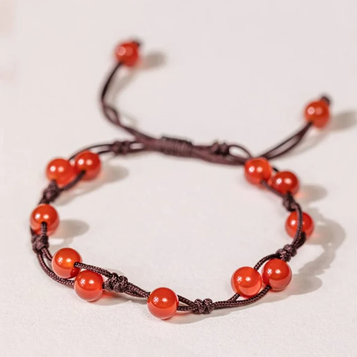 [Copy]Tibetan Small Leaf Red Sandalwood 108 Mala Beads Bracelet