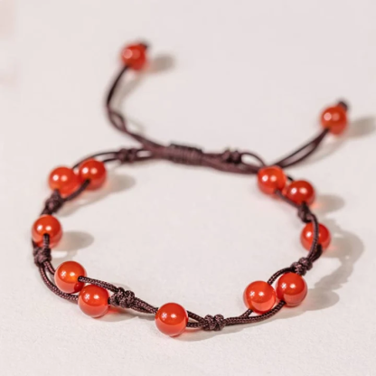 [Copy]Tibetan Small Leaf Red Sandalwood 108 Mala Beads Bracelet