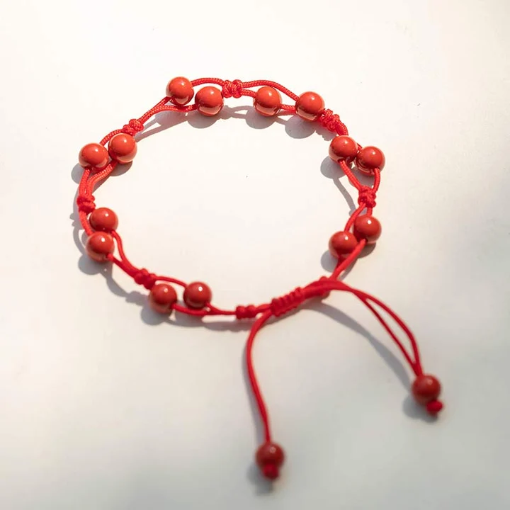 [Copy]Tibetan Small Leaf Red Sandalwood 108 Mala Beads Bracelet