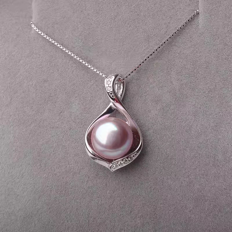Flowing Wish Pearl Pendant Necklace