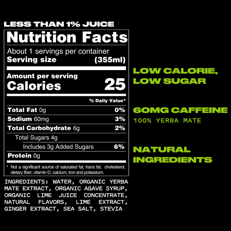 SUB-LIME GINGER 12oz (12 PACK)