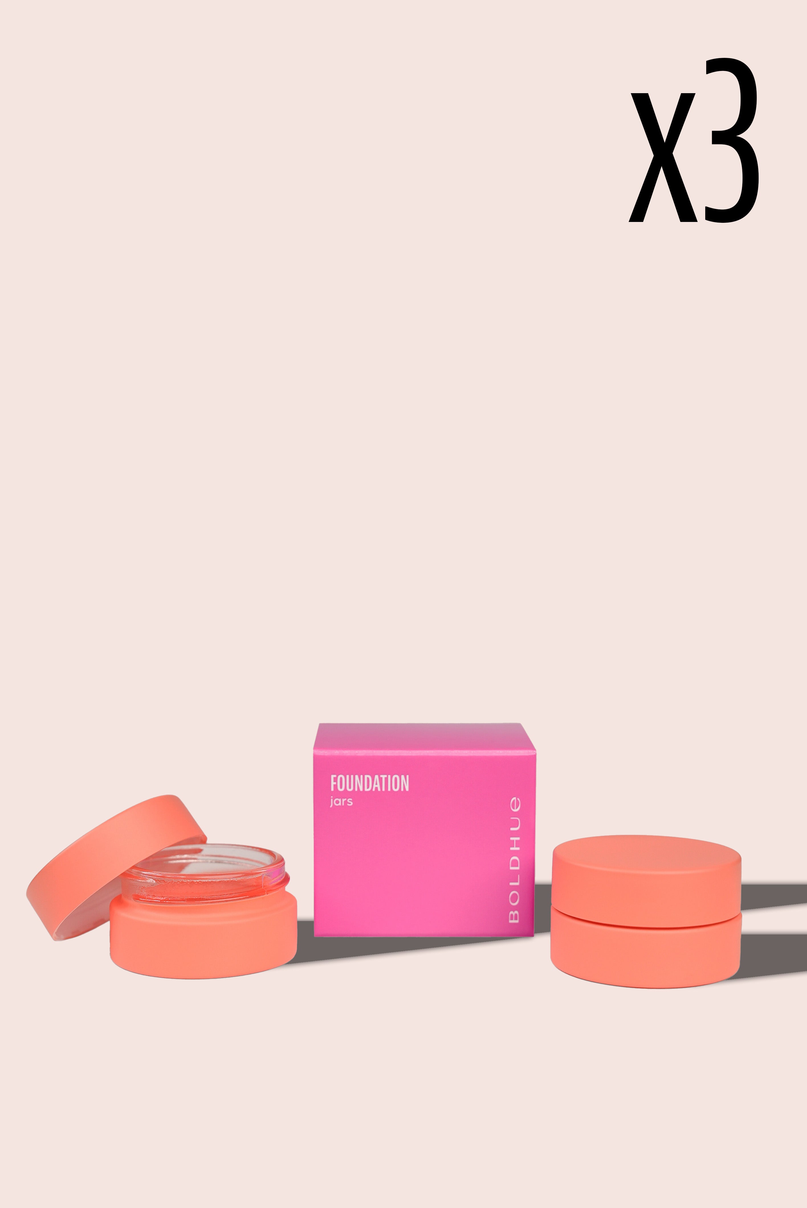 a graphic showing 3 two-pack foundation storage jars