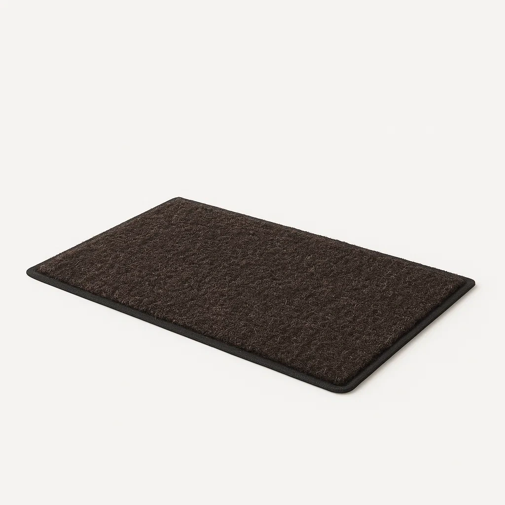 Zerbino da esterno rettangolare in fibra di cocco marrone 60x40 cm