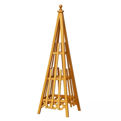 Graticcio piramidale in legno di pino per giardino