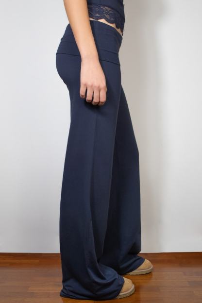 Cuffed pants with wings