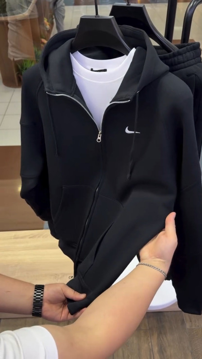 Classic Zip-Up Hoodie and Casual Pants Set