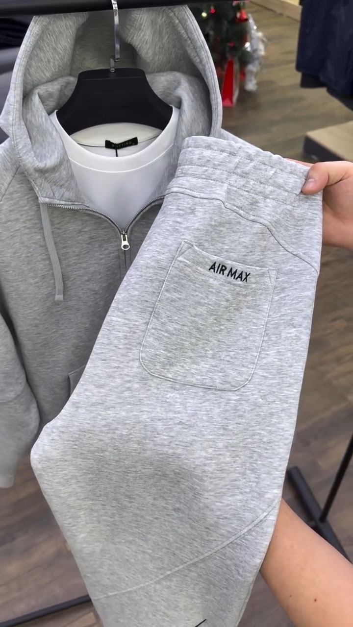 Classic Zip-Up Hoodie and Casual Pants Set