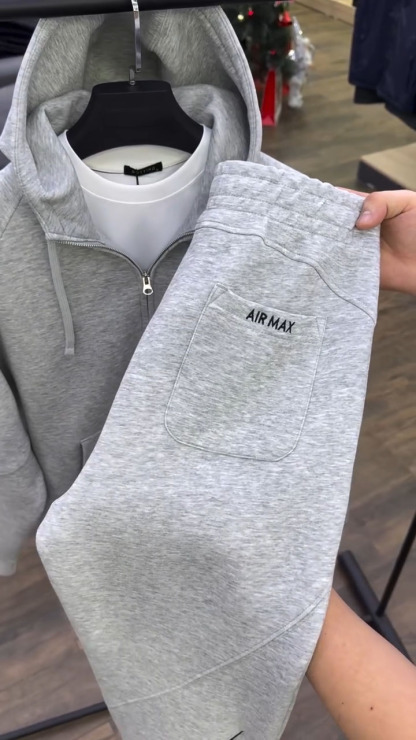 Classic Zip-Up Hoodie and Casual Pants Set