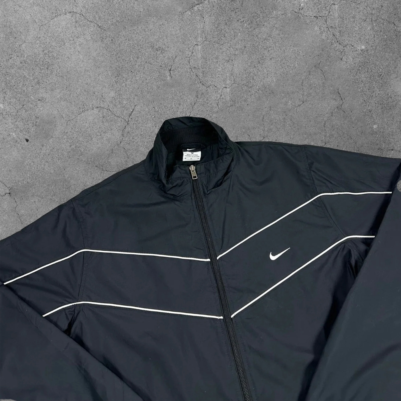 Classic Striped Color-blocked Sports Jacket