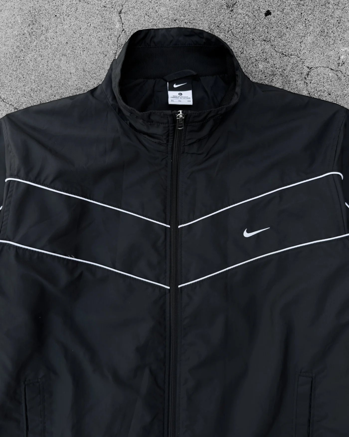 Classic Striped Color-blocked Sports Jacket