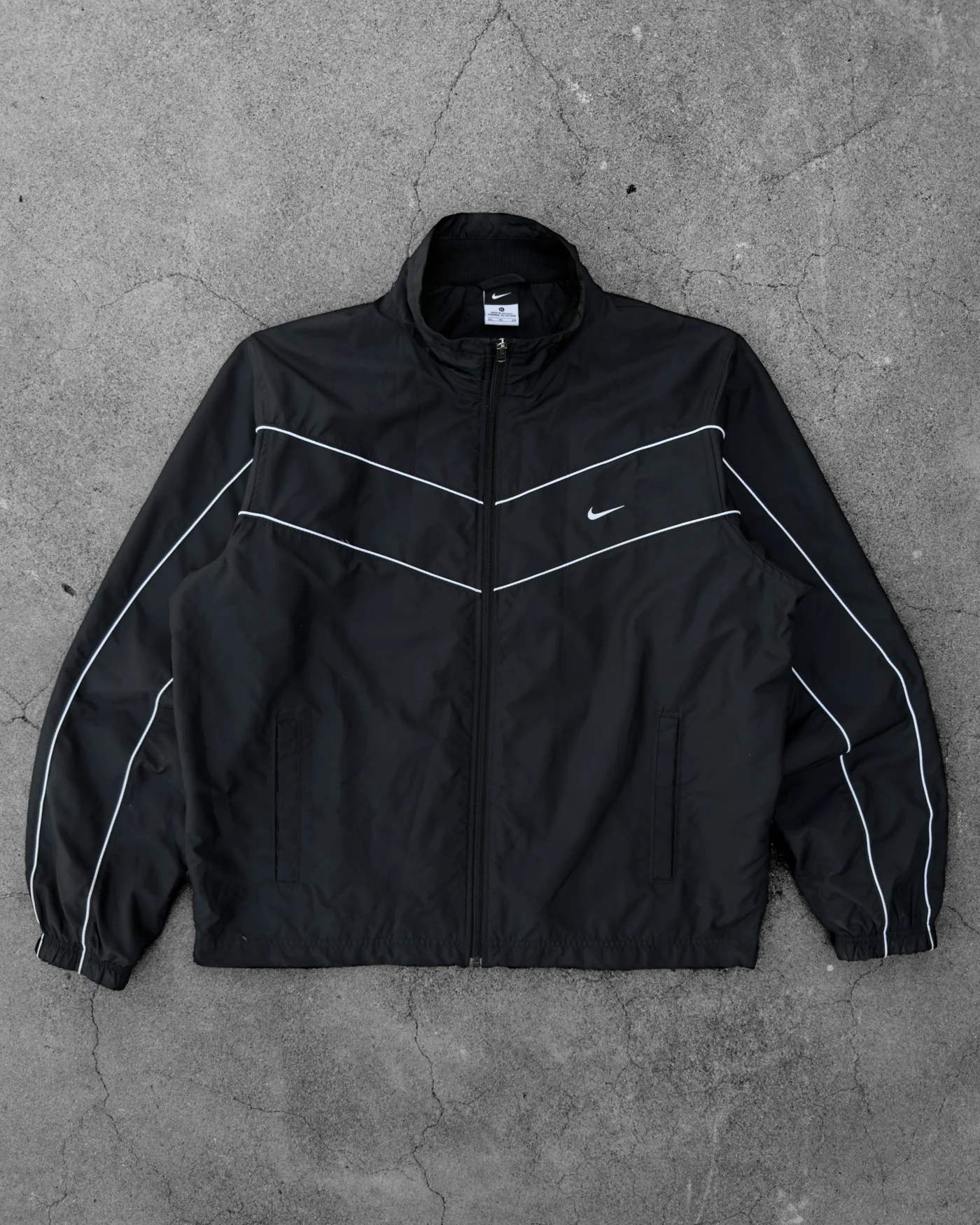 Classic Striped Color-blocked Sports Jacket