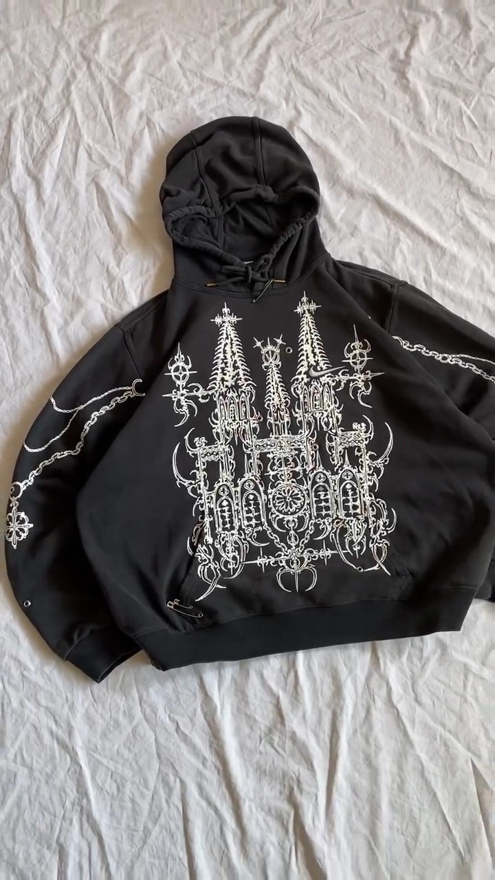 nk cybersigilism cathedral hoodie