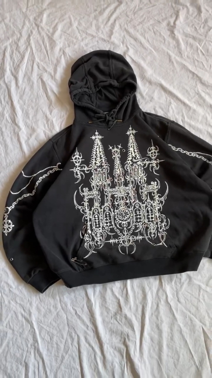 nk cybersigilism cathedral hoodie