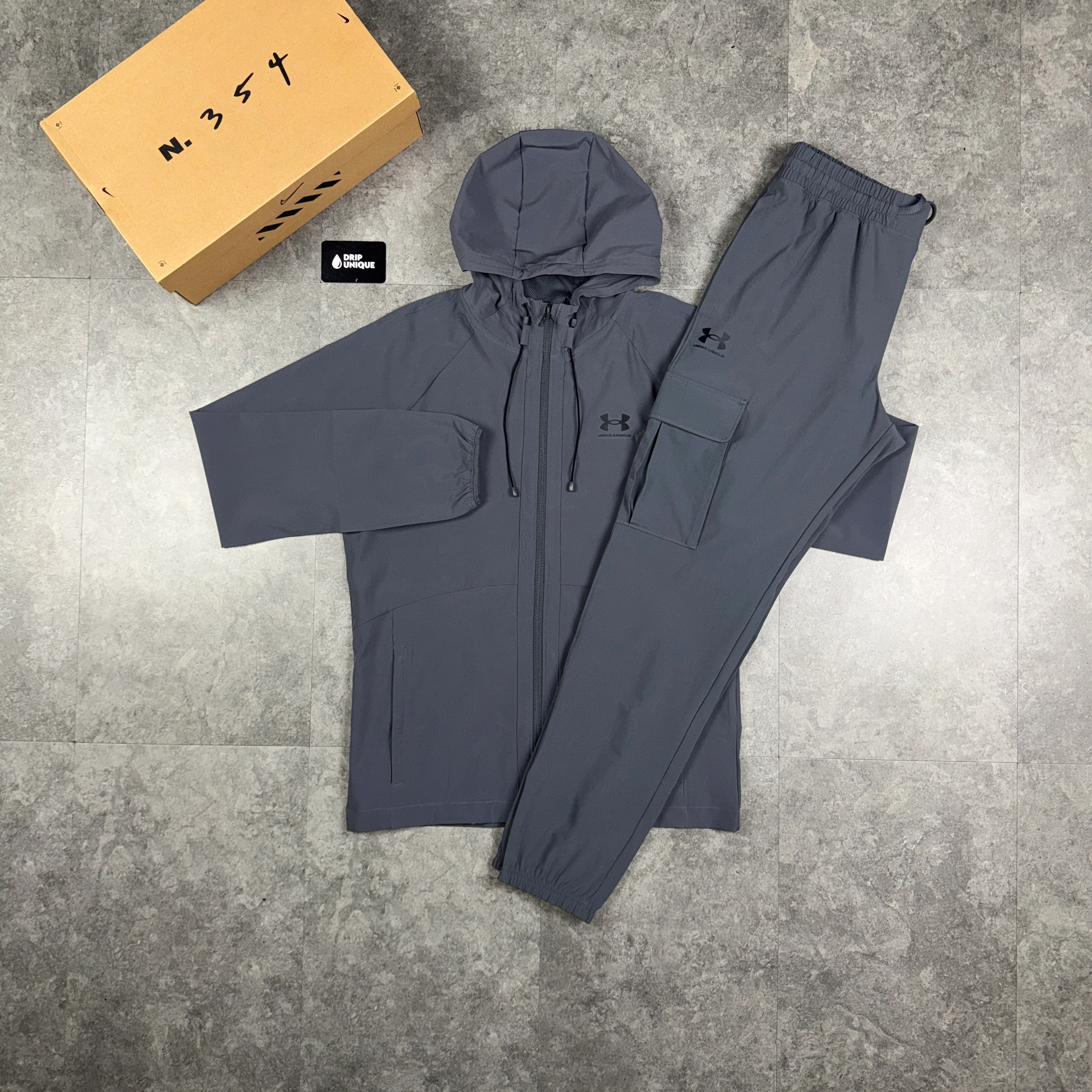 Under Armour Woven Tracksuit Grey