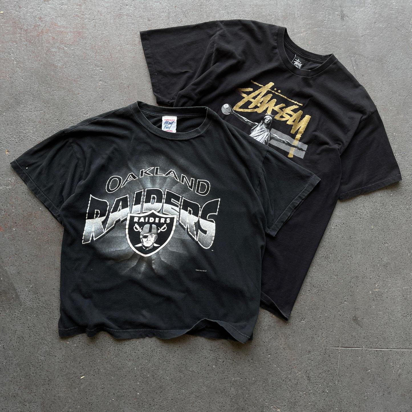 BLACK GRAPHIC T-SHIRT VINTAGE BOX - 2 PIECE