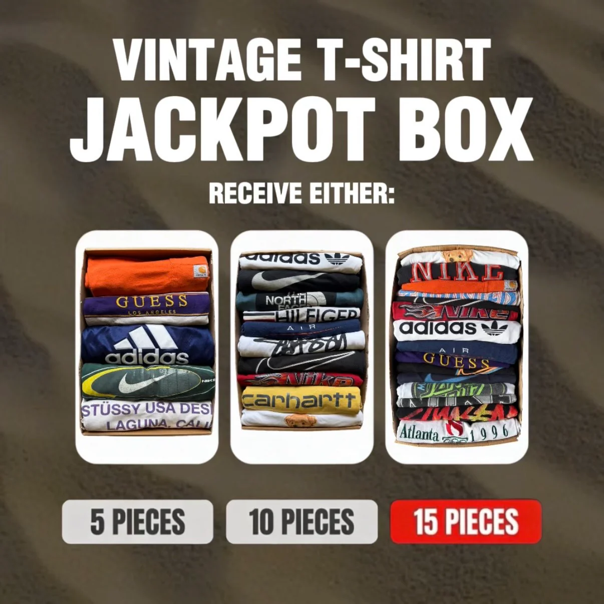 VINTAGE TEE COLLECTION BOX - JACKPOT BOX
