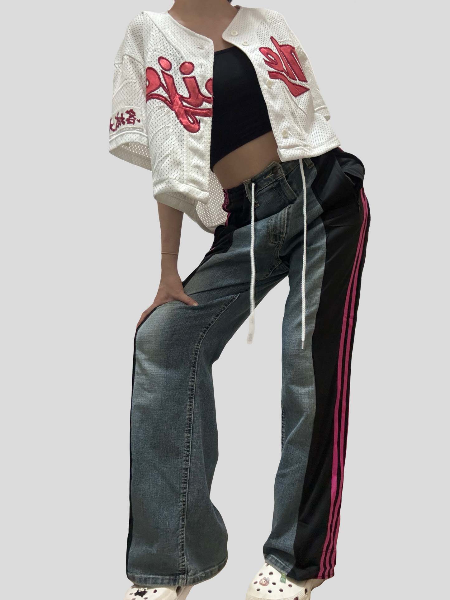 Blackpink Ad Remade Jeans X Sweatpants