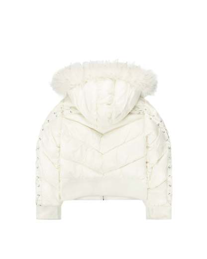 WHITE PUFFER JACKET