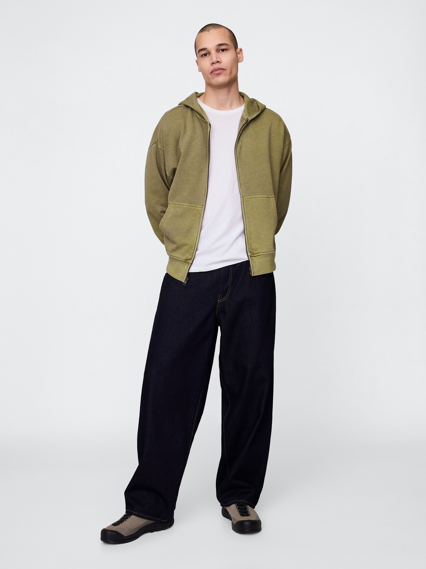 Heavyweight French Terry Oversized Zip Hoodie
