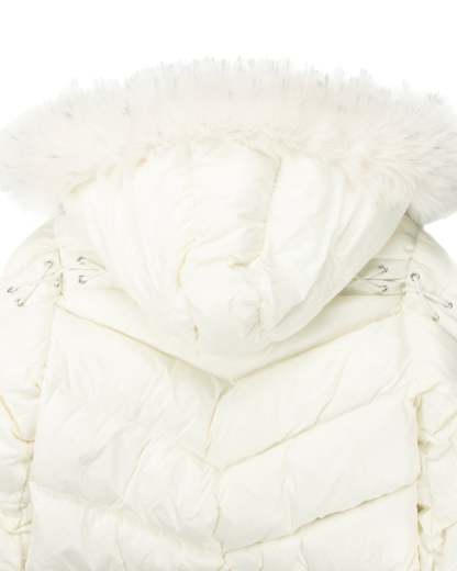 WHITE PUFFER JACKET