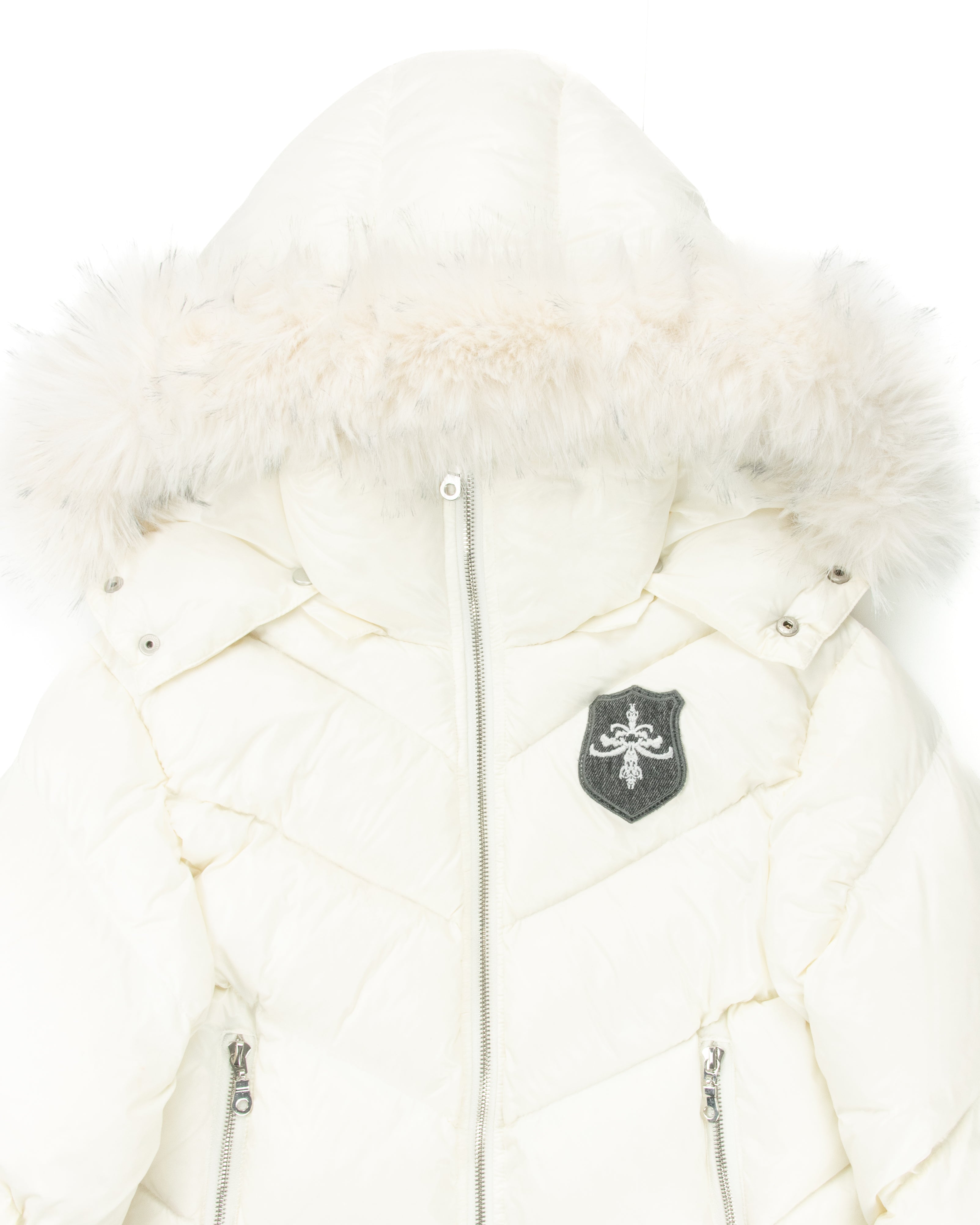 WHITE PUFFER JACKET
