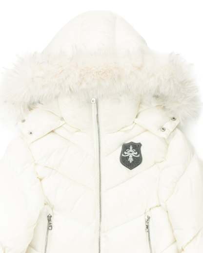 WHITE PUFFER JACKET
