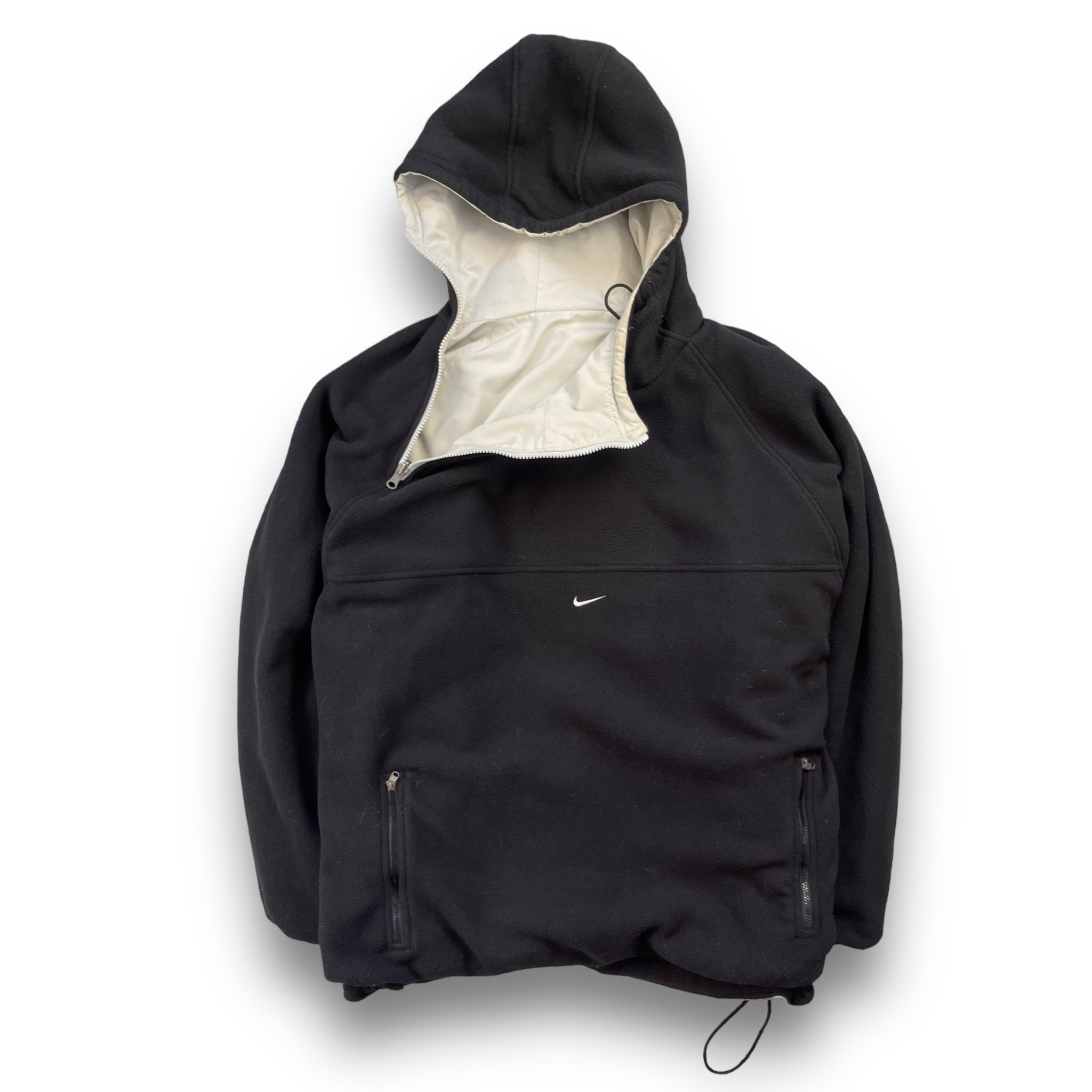 Reversible Asymmetric Zip Fleece Jacket