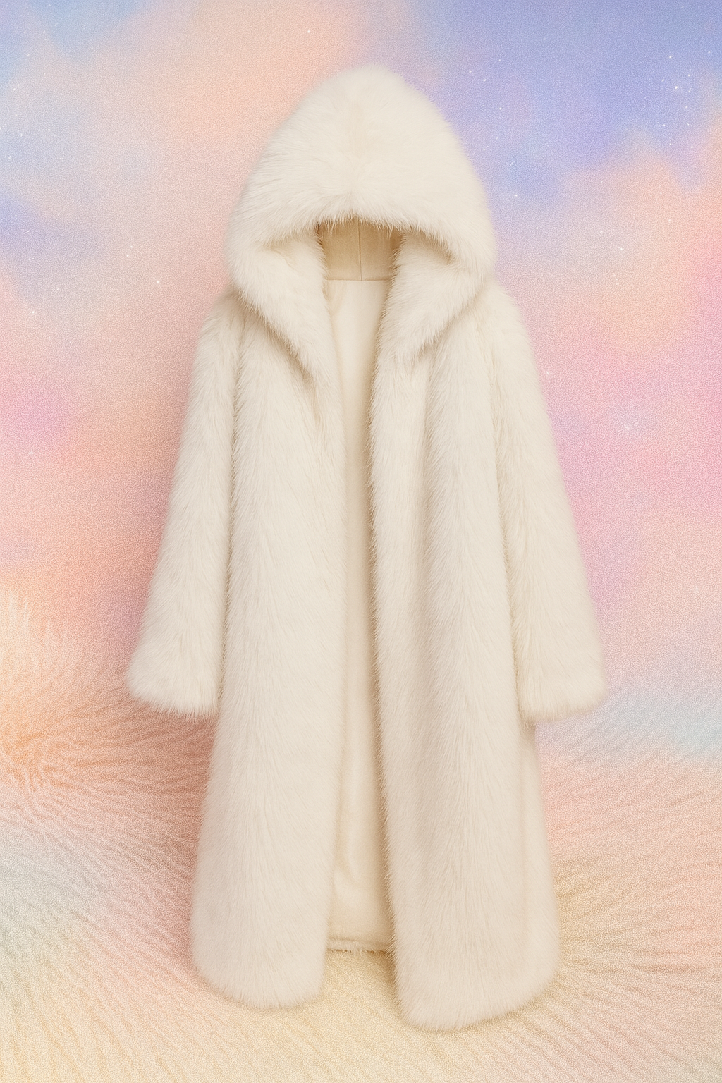 Snow Angel Light Up Fur Coat