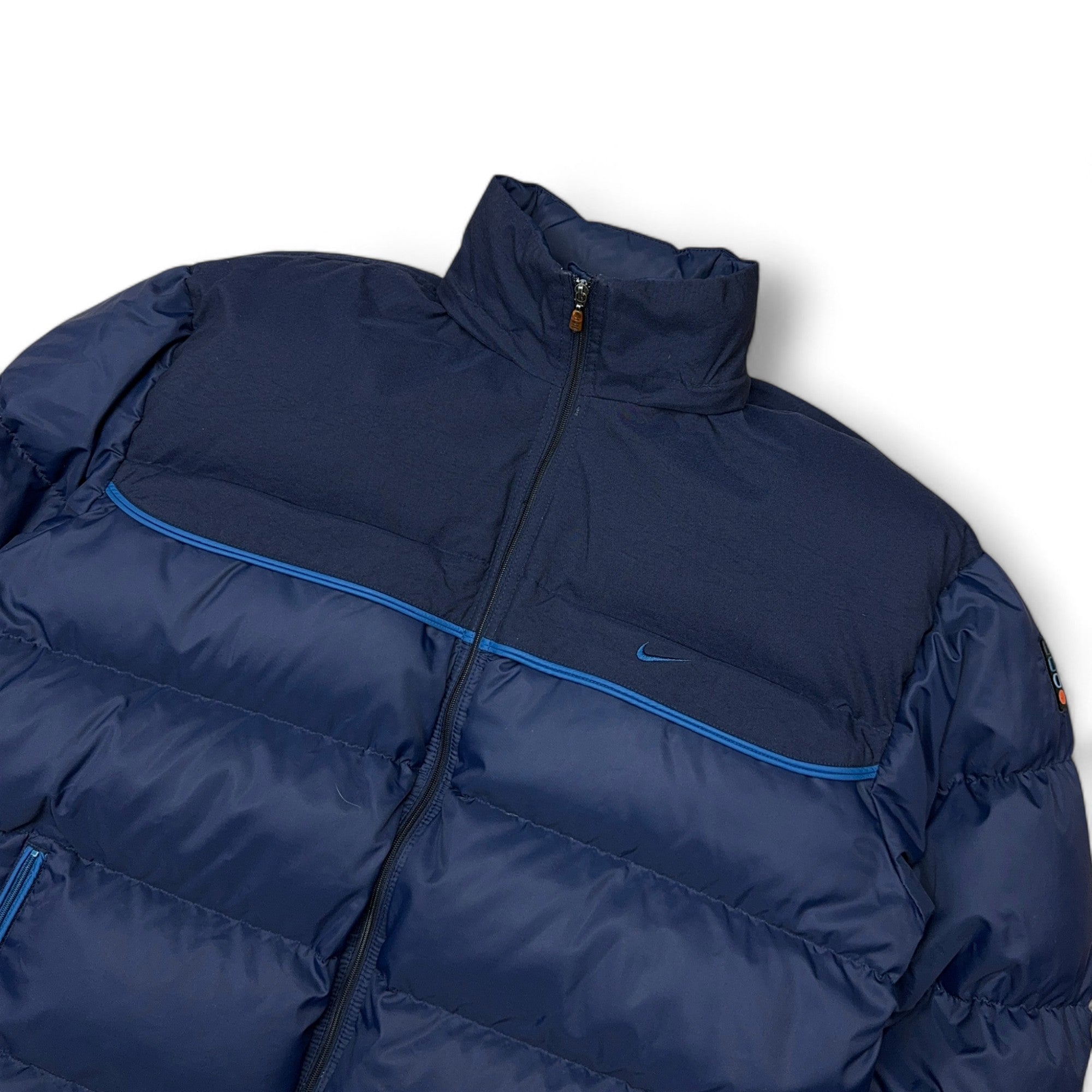 Vintage 90s Down Pufferjacke Navy