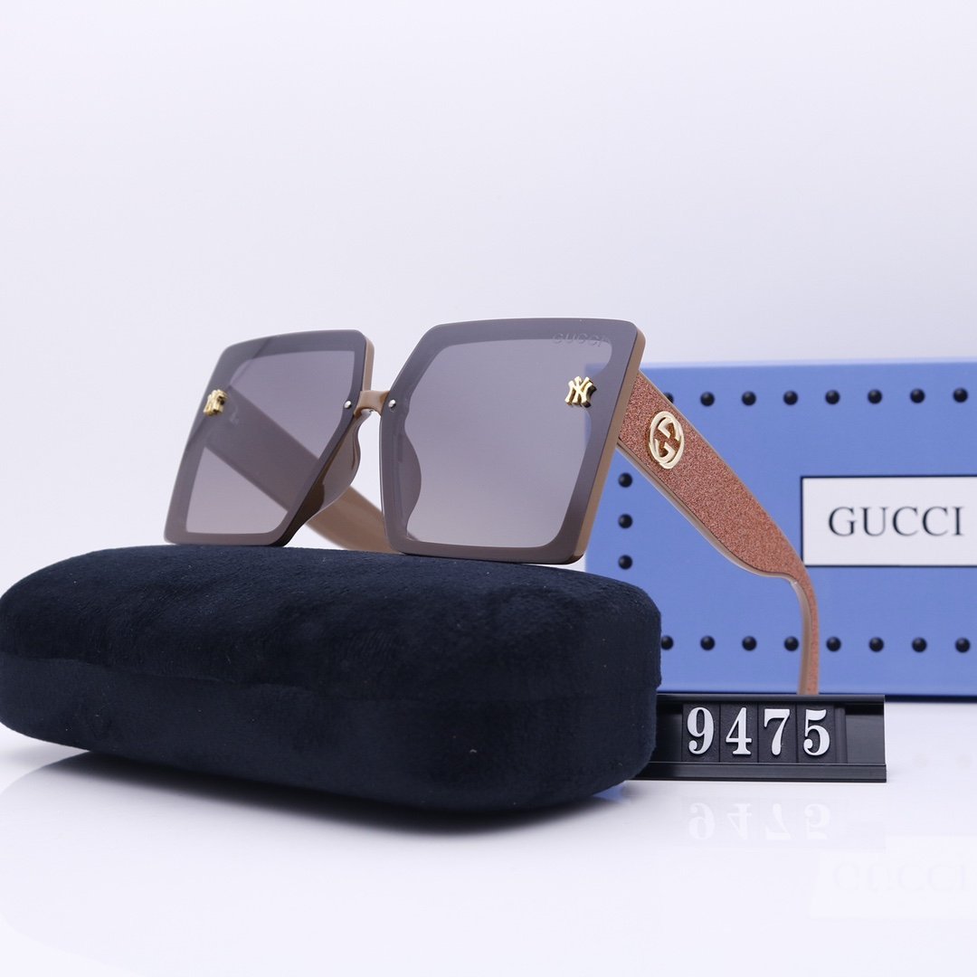 Sončna očala za plažo GUCCI® Unisex s črnimi lečami