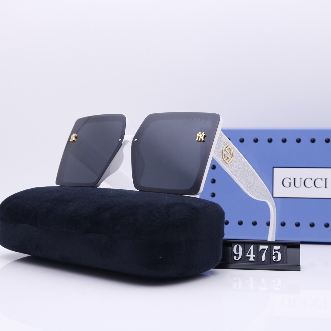 Sončna očala za plažo GUCCI® Unisex s črnimi lečami