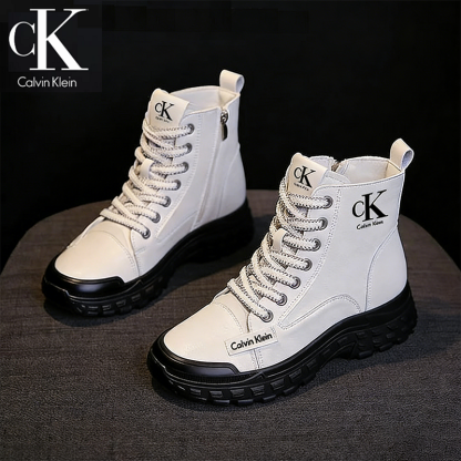 Női bélelt téli csizma Calvin Klein® 2026 kényelmes, csúszásmentes mindennapi cipő