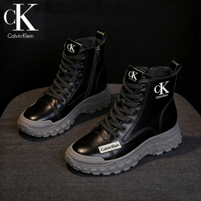 Női bélelt téli csizma Calvin Klein® 2026 kényelmes, csúszásmentes mindennapi cipő