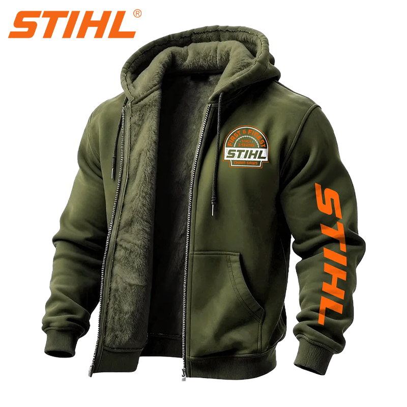 STIHL® 2025 Férfi és női meleg, vízálló és szélálló őszi/téli kabát