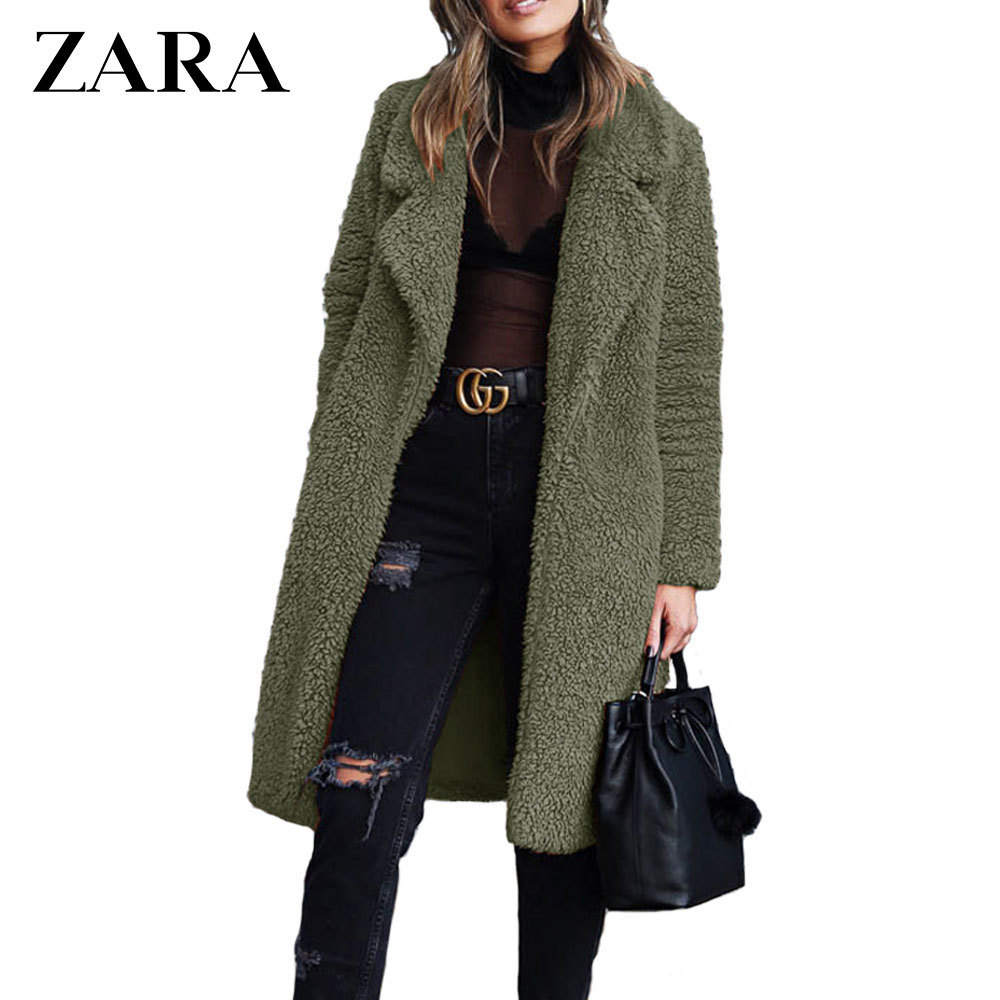 ZARA®🐑 női bárány gyapjú kabát