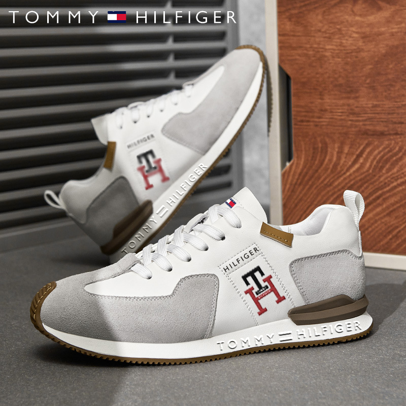 Tommy Hilfiger® Új Kézzel Készített Borjúbőr Utcai Cipők