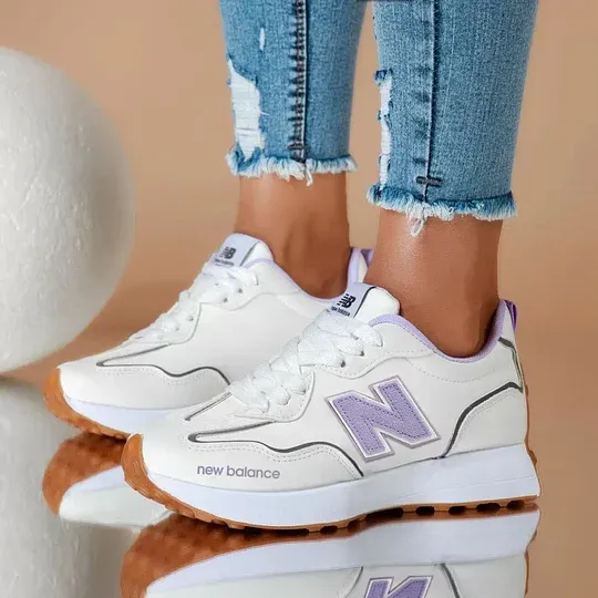 New Balance® Új, stílusos női ortopéd cipő vastag, csúszásgátló talppal.